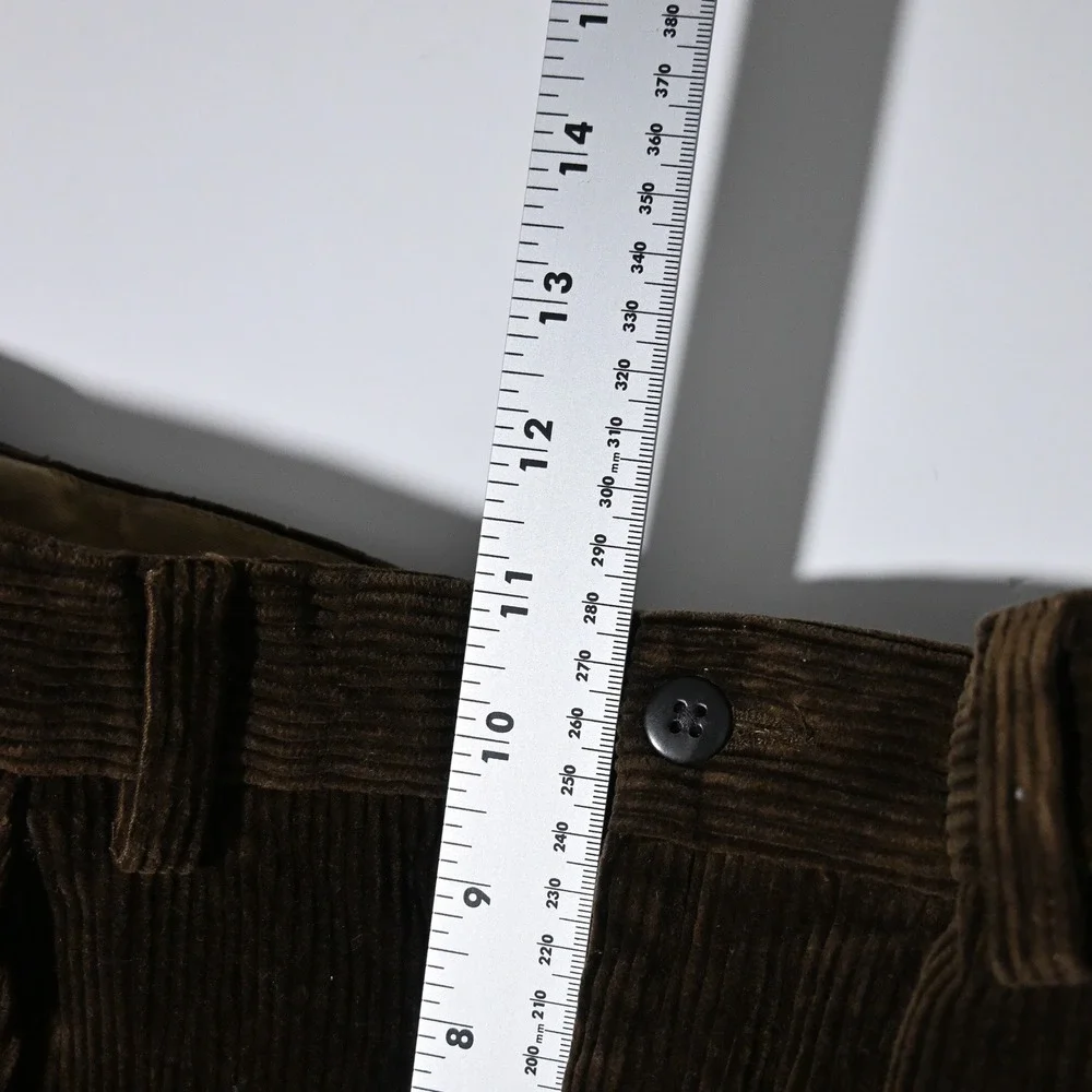 Polo Ralph Lauren Ethan Pant Mens Pleated Corduroy 40/30 Brown
